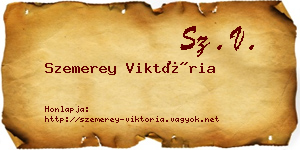 Szemerey Viktória névjegykártya